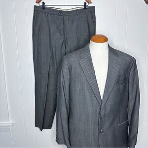 Joseph Abboud DRAGO Super 110s Herringbone Slim Fit Suit